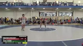 184 lbs Quarterfinal - Isaac Kassis, Alvernia University vs Brayden Roscosky, Washington And Jefferson College