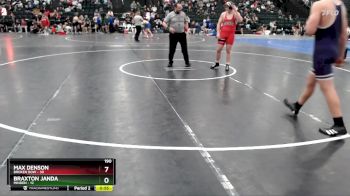 215 lbs Round 3 (16 Team) - Cal Wells, Broken Bow vs Sage Saunders, Minden