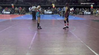 118 lbs Rr Rnd 2 - Adrianna Lopez, Pikes Peak Warriors vs Nevaeh Gallegos, New Mexico Wolfpack