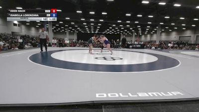 235 lbs Semis - Isabella Lorenzana, Surfside X Wrestling vs Eden Hach, Watertown High School Wrestling