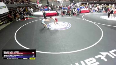 113 lbs Cons. Round 4 - Makai Van Natta, Hanford High School Wrestling vs Benjamin Cervantes, Bloodline Wrestling