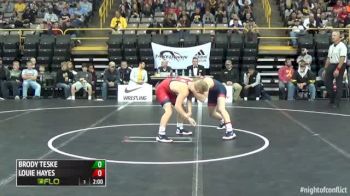 113lbs Match Louie Hayes (IL) vs. Brody Teske (IA)