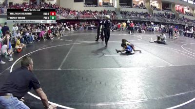 47-48 lbs Cons. Round 1 - Nova Webb, Plattsmouth Wrestling Club - Girls vs Neliyah Kearns, Beatrice Wrestling Club - Girls