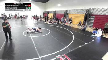 144 lbs Round 2 - Christian White, Unattached vs Jacob Melendrez, Downey High School Wrestling