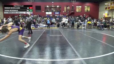133 lbs Champ. Round 3 - Roman McWilliams, Montevallo vs Kadin McDonald, Truett-McConnell (Ga.)