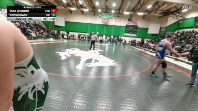 215 lbs Quarterfinal - Max Gregory, Lyman vs Levi McCann, Pinedale