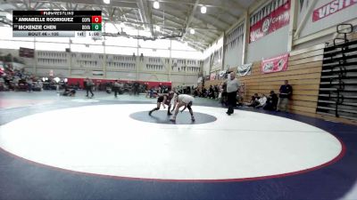 105 lbs Champ. Round 2 - Annabelle Rodriguez, College Park vs McKenzie Chen, Dougherty Valley