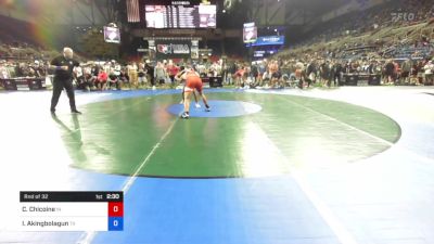 220 lbs Rnd Of 32 - Cole Chicoine, Indiana vs Iyanu Akingbolagun, Texas