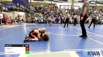 55 lbs Round Of 16 - Frank Petro, Cowboy Wrestling Club vs Ayden Thomas, OKC Saints Wrestling