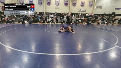 207 Open Quarterfinal - Zoe Adam, Sioux Falls vs Aniya Herbin, Minot State