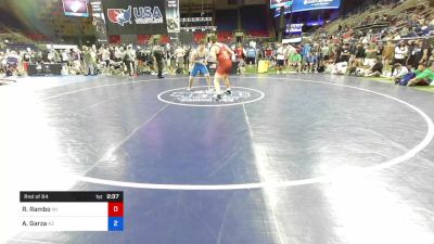 220 lbs Rnd Of 64 - Ryan Rambo, Wisconsin vs Abel Garza, Arizona