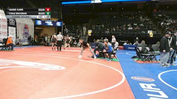 150 Class 2 lbs Champ. Round 1 - Gaige Carr, Excelsior Springs vs Cole Escobar, Hollister