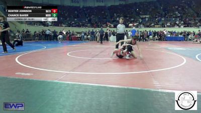 87 lbs Consi Of 16 #1 - Hunter Johnson, Watonga vs Chance Baker, Morris Wrestling Association