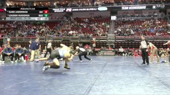 1A-190 lbs Quarterfinal - Louden Huisenga, WACO, Wayland vs Gabe Anderson, Hinton
