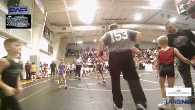 49 lbs Semifinal - Kyng Walker, HURRICANE WRESTLING ACADEMY vs Kayde Legg, Barnsdall Youth Wrestling