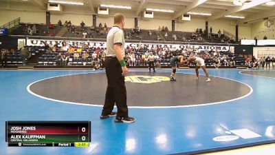 184 lbs 1st Place Match - Alex Kauffman, Central Oklahoma vs Josh Jones, McKendree