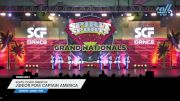 South Coast Freestyle - Junior Pom Captain America [2025 Junior - Pom Day 1] 2025 Spirit Sports Grand Nationals