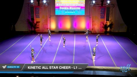 Kinetic All Star Cheer - L1 Youth - D2 - Small [2019 Cookie Monster 2:03 PM] 2019 Reach The Beach Nationals