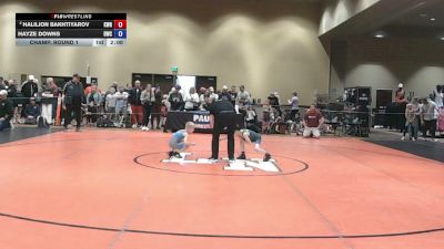 49 lbs Champ. Round 1 - Haliljon Bakhtiyarov, K Wrestling vs Hayze Downs, Diehard Wrestling Club
