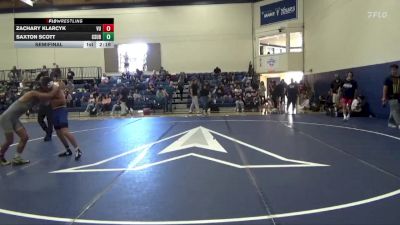 133 lbs Semifinal - Zachary Klarcyk, Vanguard vs Saxton Scott, Cal State Bakersfield