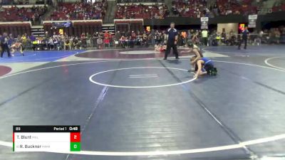 89 lbs Cons. Round 2 - Ryder Buckner, Moorcroft Mat Masters Wrestlin vs Trenton Blunt, Malta