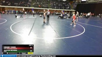 95 lbs Cons. Round 2 - Crosby Yoder, MWC Wrestling Academy vs Easton Richers, Iowa
