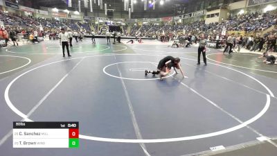 80 lbs Consi Of 16 #2 - Clayten Sanchez, Milliken Middle School vs Tanner Brown, Windsor