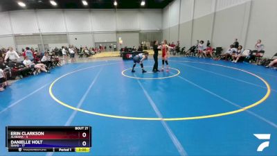 106 lbs 2nd Wrestleback (16 Team) - Erin Clarkson, Alabama vs Danielle Holt, Idaho