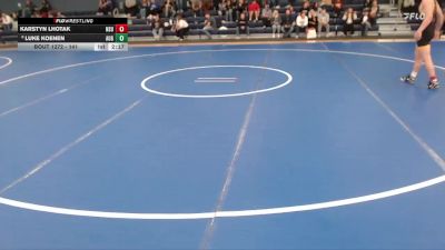 141 lbs Cons. Round 4 - Luke Koenen, Augustana (SD) vs Karstyn Lhotak, Northern State