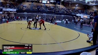 125 lbs Champ. Round 2 - Zion Mares, Adams State vs Rhys Sellers, CSU Pueblo