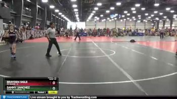 80 lbs Round 4 (6 Team) - Sammy Sanchez, Team California vs Brayden Sigle, PA Silver