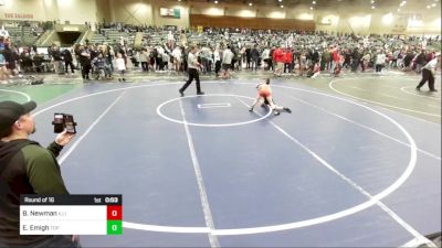 61 lbs Round Of 16 - Bentley Newman, Illinois Valley YW vs Easton Emigh, Top Fuelers WC