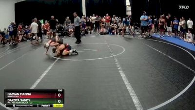 100 lbs Round 6 (8 Team) - Damian Manna, Rebellion vs Dakota Sandy, Mat Assassins Black