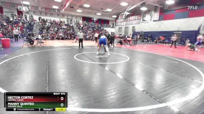 285 lbs Champ. Round 2 - Hector Cortez, Central Union vs Manny Quinteo, Shadow Hills