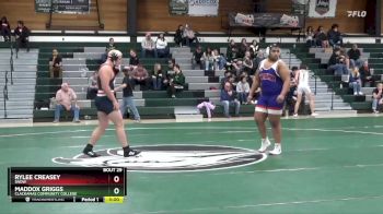 285 lbs Semifinal - Rylee Creasey, Snow vs Maddox Griggs, Clackamas Community College