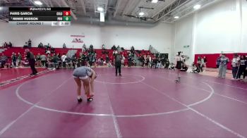 110 lbs Champ. Round 1 - Renee Hudson, Prairie View vs Paris Garcia, Columbine