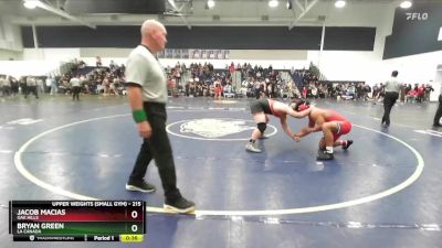 215 lbs Cons. Round 7 - Jacob Macias, Oak Hills vs Bryan Green, La Canada