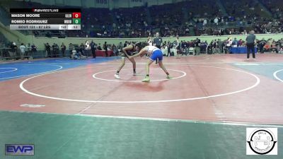 87 lbs Consi Of 16 #2 - Mason Moore, Glenpool JH vs Romeo Rodriguez, Woodward Junior High