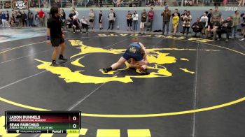 250 lbs Round 1 - Jaxon Runnels, Interior Grappling Academy vs Sean Fairchild, Juneau Youth Wrestling Club Inc.