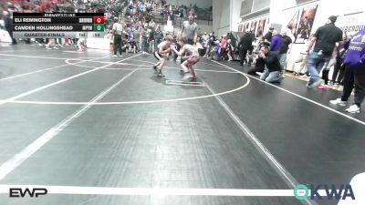 67 lbs Quarterfinal - Eli Remington, Skiatook Youth Wrestling vs Camden Hollingshead, Mannford Pirate Youth Wrestling