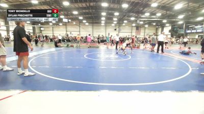 112 lbs Round Of 16 - Tony Biondillo, Ohio United - MS vs Dylan Frechette, TDWC Maniacs Grey - MS