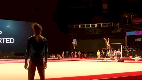 Romania, Diana Bulimar, FX - 2015 World Championships Podium Training