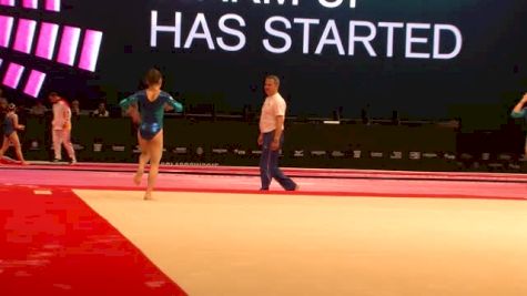 Romania, Silvia Zarzu, FX - 2015 World Championships Podium Training