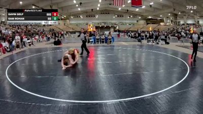 190 lbs 2nd Wrestleback (8 Team) - Sam Rohan, Ravenwood High School vs Gavin Self, Knoxville Halls High School