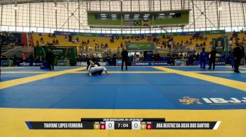 Ana Beatriz Da Silva Dos Santos vs Thayane Lopes Ferreira 2026 Brasileiro Jiu-Jitsu IBJJF