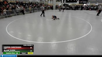 58 lbs Cons. Round 2 - Cooper Christensen, Iowa vs Blaine Olson, Pursuit Wrestling Minnesota