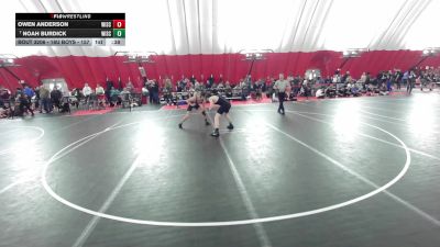 16U Boys - 157 lbs Cons. Round 2 - Noah Burdick, Wisconsin vs Owen Anderson, Wisconsin