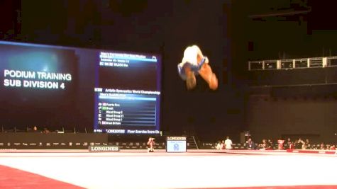 Brazil, Leticia da Costa, FX - 2015 World Championships Podium Training