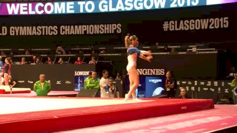 Brazil, Daniele Hypolito, FX - 2015 World Championships Podium Training