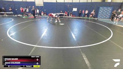 144 lbs Cons. Round 2 - Ethan Bauer, IA vs Aidan Ehlinger, IA